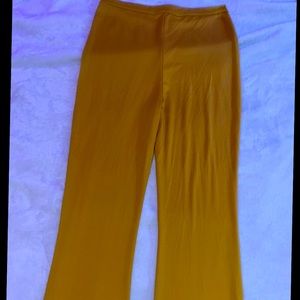 long mustard lounge pants